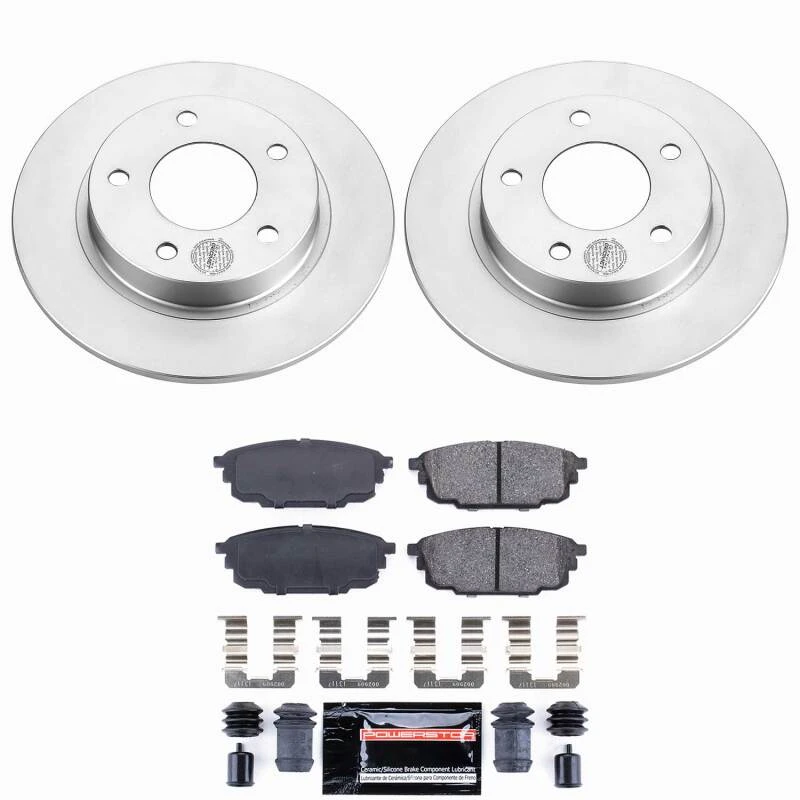 Power Stop 01-03 Mazda Protege Rear Z23 Coated Brake Kit