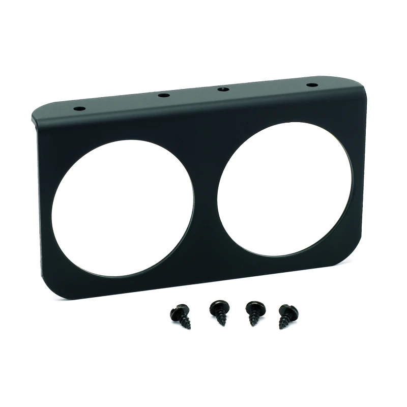Autometer 2-5/8 Zoll schwarzes Aluminium-Doppelmessgerät-Montagepanel
