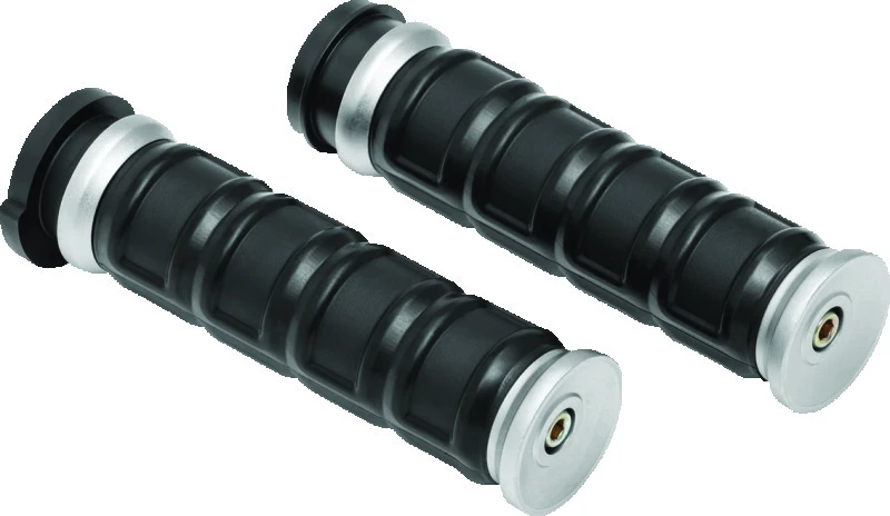 Kuryakyn Dillinger Grips Throttle-By-Wire Silber