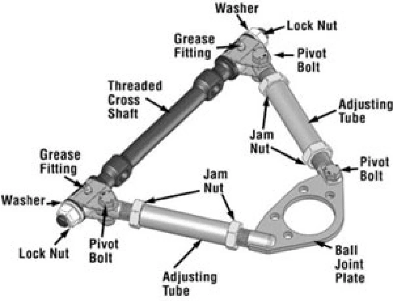 SPC Performance GM Vollgröße Pro Serie Vorne einstellbarer oberer Lenker (nur für Rennen)