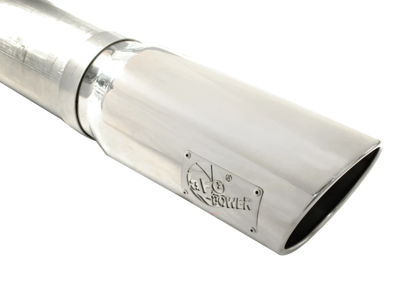 aFe MACHForce XP 5 Zoll DPF-Rück 409SS Auspuff Dodge Diesel Trucks 07.5-12 L6-6.7L (td) Polierte Spitze