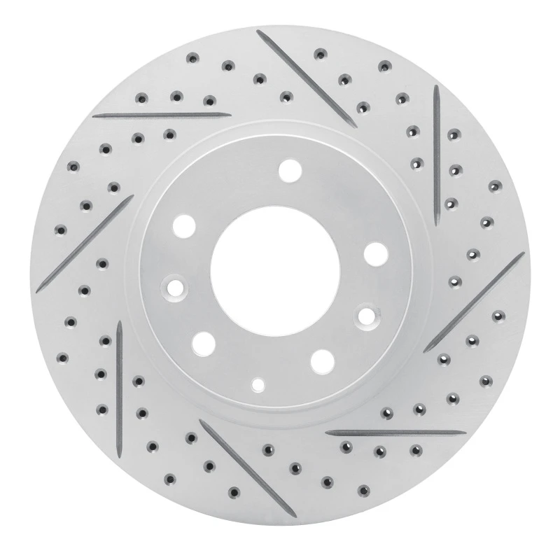 DFC 93-95 Mazda RX-7 Front Right Drilled & Slotted Geoperformance Rotor