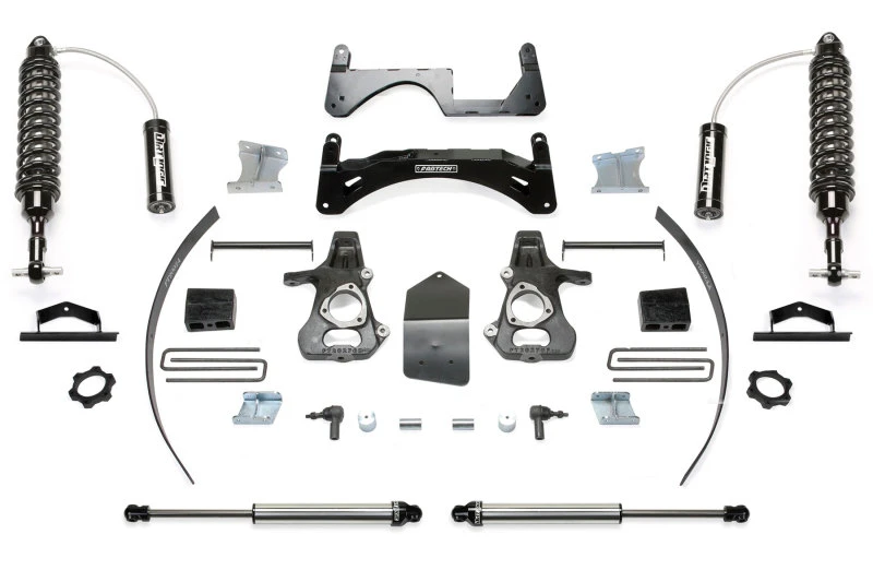 Fabtech 14-18 GM C/K1500 P/U ohne Forg Stl UCA 6 Zoll Basic-System mit Dl 2,5 und 2,25