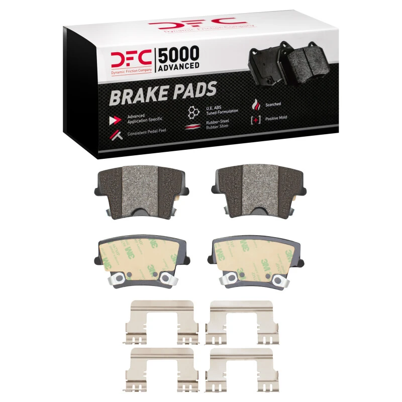 DFC 05-18 Chrysler 300 Rear 5000 Advanced Semi Metallic Brake Pads and Hardware Kit