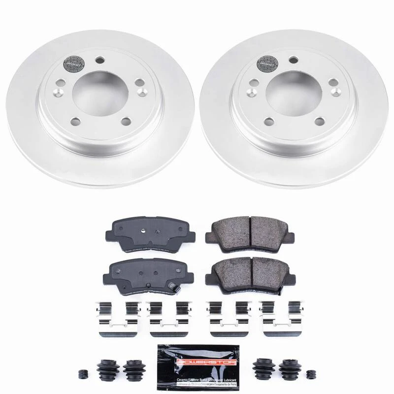 Power Stop 19-21 Hyundai Veloster Rear Z23 Coated Brake Kit