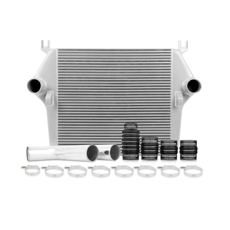 Mishimoto 07.5-09 Dodge 6.7L Cummins Intercooler-Kit mit Rohren (Silber)