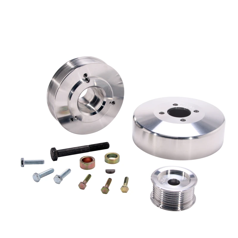 BBK 97-04 Ford F150 Expedition 4.6 5.4 Unterantriebsscheiben-Kit - Leichtes CNC-Billet-Aluminium (3-teilig)