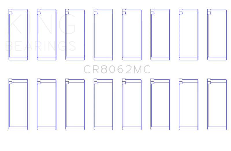 King GM 6.2 - LT1/LT4 Gen V (Größe +.002) Pleuelzapfenlager-Satz