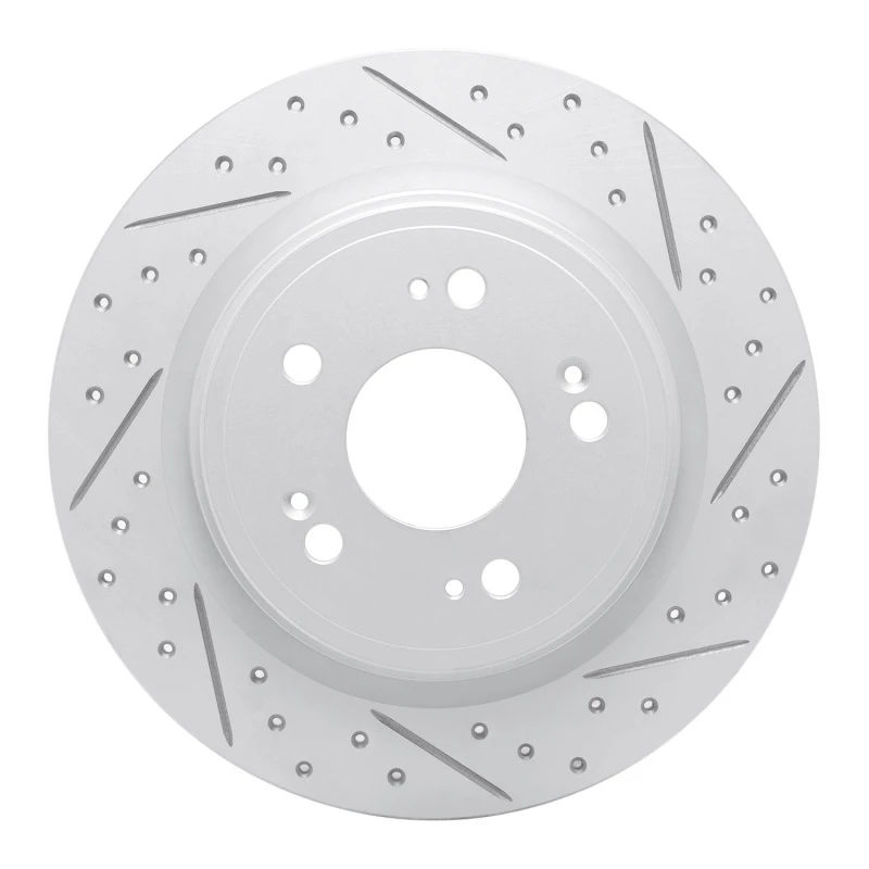 DFC 14-20 Acura Rlx Rear Right Drilled & Slotted Geoperformance Rotor