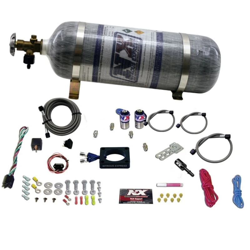 Nitrous Express 13-16 Dodge Dart 1.4L Turbo Nitrous-Plate-Kit (35-100PS) mit Composite-Flasche