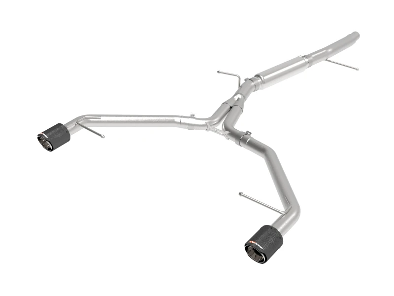 aFe 17-19 Audi A4 (L4-2.0L) MACH Force-Xp  Edelstahl Axle-Back Auspuff-System - Carbon-Spitze