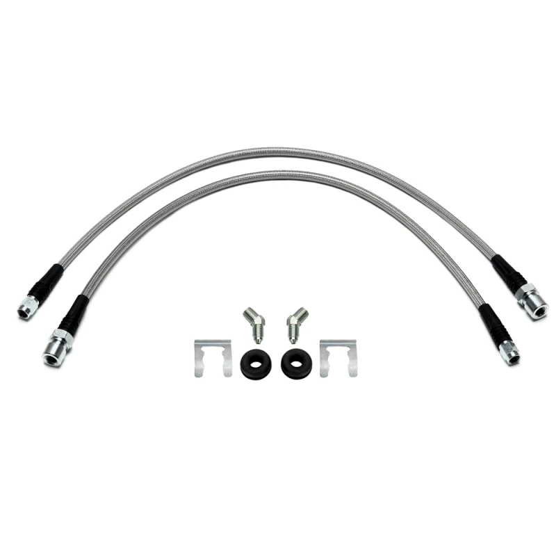 Wilwood flexline kit 22IN -3 W/ST M10X1.0 BF 45 deg 1/8-27 NPT