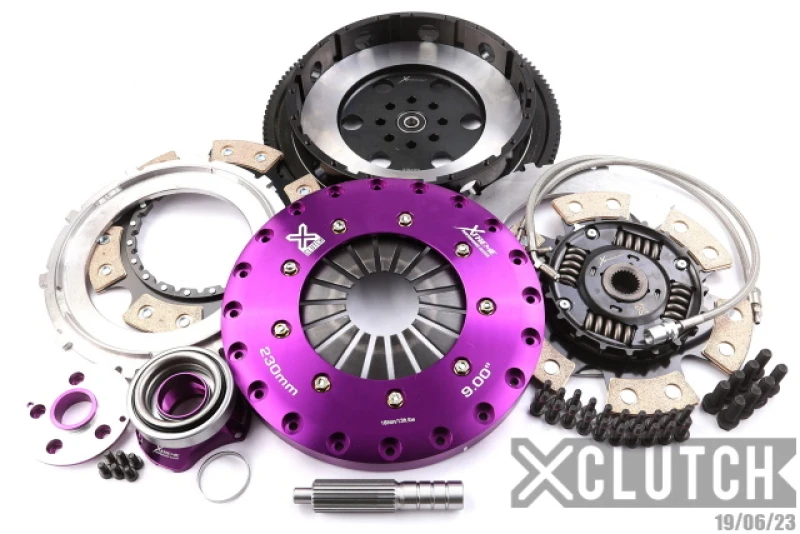 XClutch 9-Zoll-Zwillings-Keramik-Kupplungskit für 15-21 Subaru WRX STi Basis 2,5L