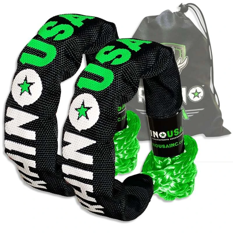 Rhino USA Synthetic Soft Shackle (2Pk 3/8"x22") (Green)