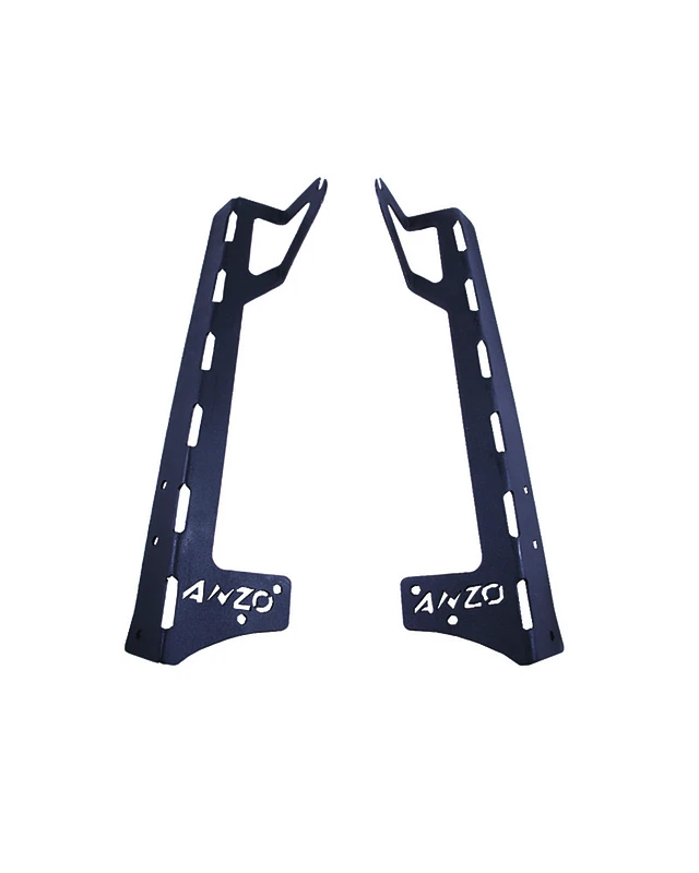 ANZO 2007-2015 Jeep Wrangler LED-Leuchtbalken Windschutzscheiben-Halterungen