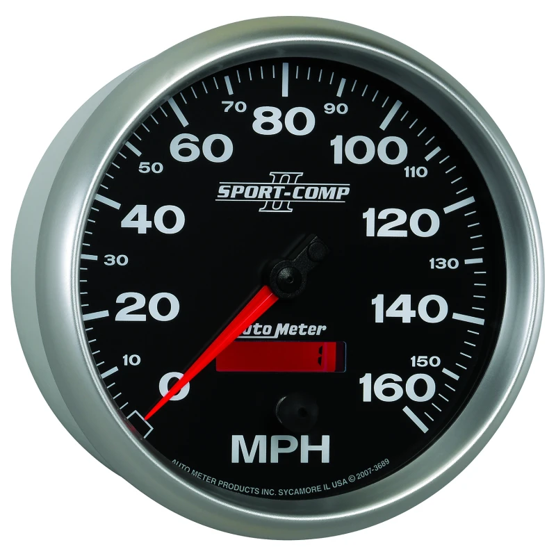 Autometer Sport-Comp II 5 inch 0-160MPH Electronic Programmable Speedometer
