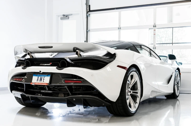 AWE Tuning McLaren 720S Leistungs-Abgasanlage - Diamant-Schwarz Spitzen
