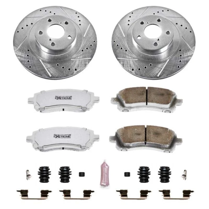 Power Stop Front Z26 Street Warrior Brake Kit for 02-03 Subaru Impreza