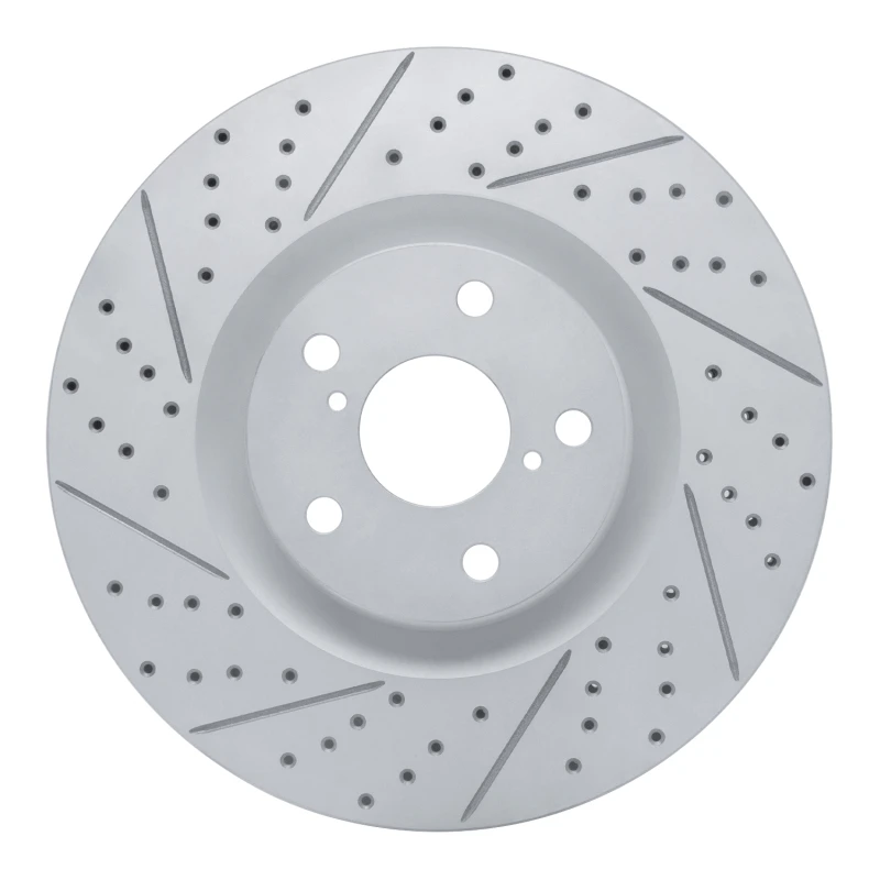 DFC 09-11 Lexus Is350 Left Front Drilled & Slotted Geoperformance Rotor