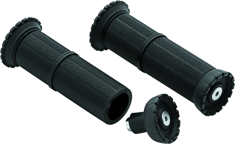 Kuryakyn Riot Universal Grips 1in Satin Black