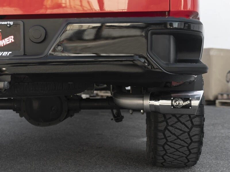 aFe Apollo GT Serie 19-20 GM 1500 2.7L (t) 409 SS CB Auspuffsystem mit polierter Spitze