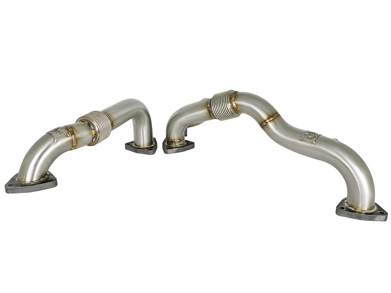 aFe Twisted Steel Header Up-Pipe 08-10 Ford Diesel LKW V8-6,4L (td)