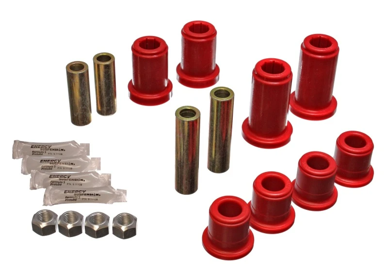 Energy Suspension 01-06 GM Silverado C2500 HD 2WD/K2500 HD 4WD Rote Vordere Kontrollarm-Buchsen-Set