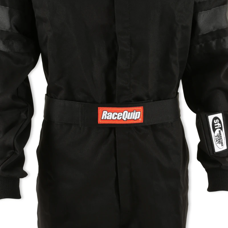RaceQuip Black SFI-1 1-L Suit - 2XL