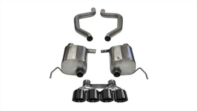 corsa-performance_14766BLK-67930fad42816 Corsa 2017-2019 Chevy Corvette Z06 3in Axle Back Exhaust Black Quad 4.5in Tip (Xtreme)
