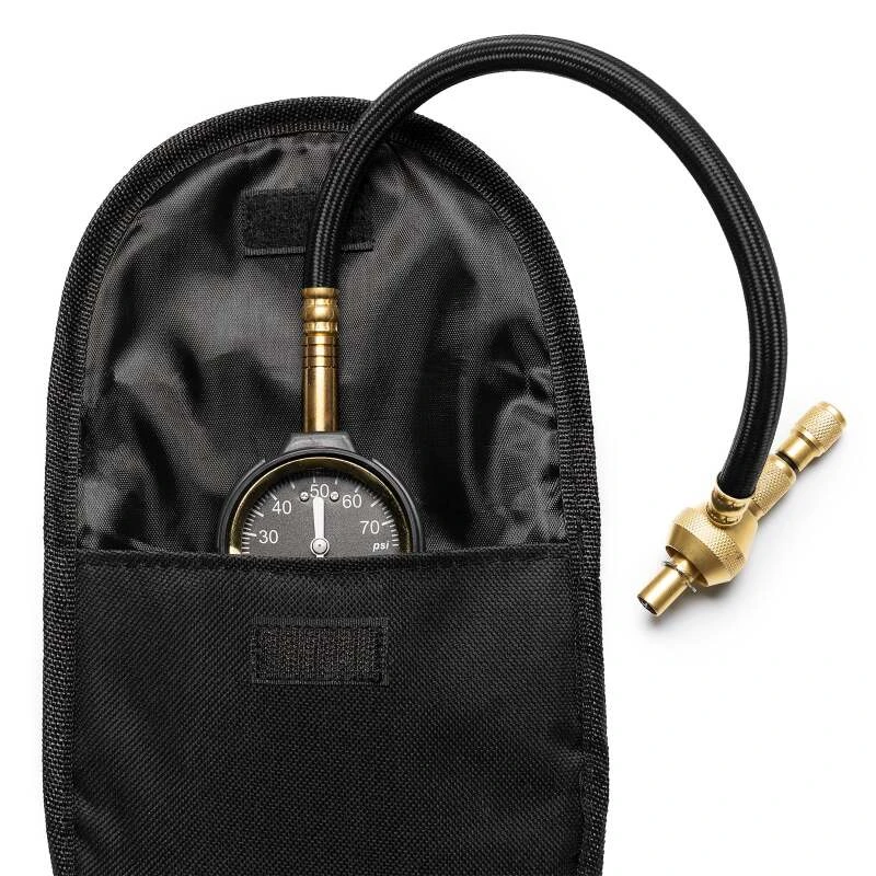 Method Brass Air Deflator Gauge 0-60 PSI - Black