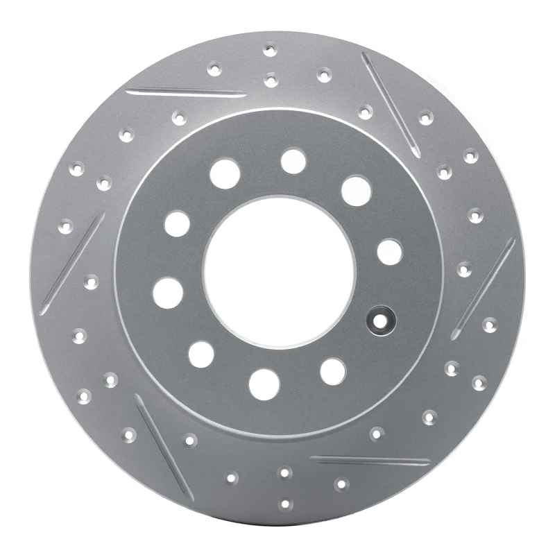 DFC 03-08 Hyundai Tiburon Rear Right Drilled & Slotted Geoperformance Rotor
