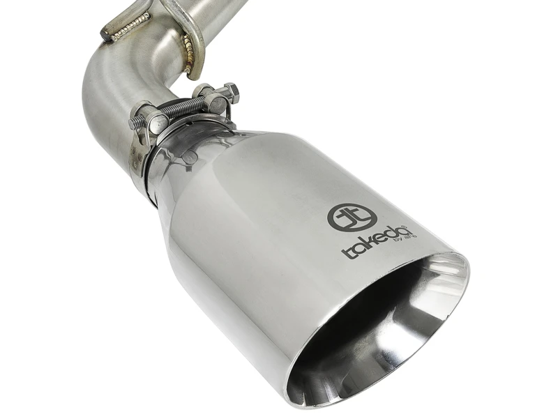 aFe POWER Takeda 2,5 Zoll 304 SS CB Auspuff mit polierten Endrohren 17-19 Infiniti Q60 V6-3.0L (tt)
