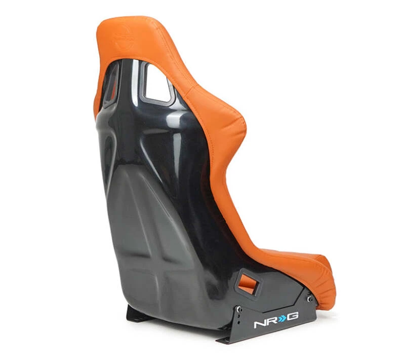 NRG FRP Bucket Seat mit braunem Vinyl-Material - Large