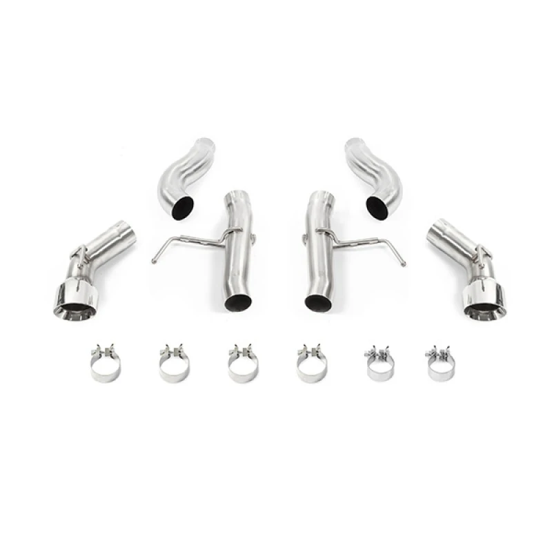 Mishimoto 2016+ Chevrolet Camaro 2.0T Dual-Tip-Renn-Auspuff-System mit polierten Endrohren