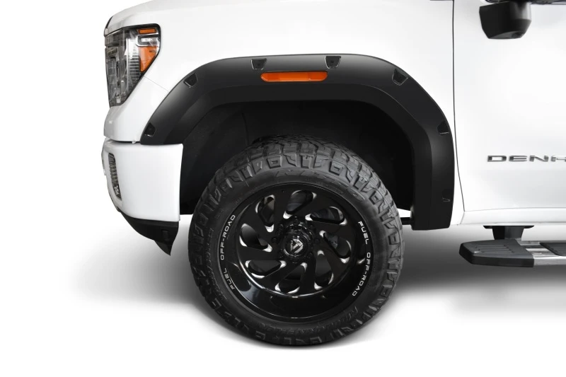 Bushwacker 20-21 GMC Sierra 2500/2500HD/3500HD (außer Dually) Pocket Style 4-teilige Flares - Schwarz