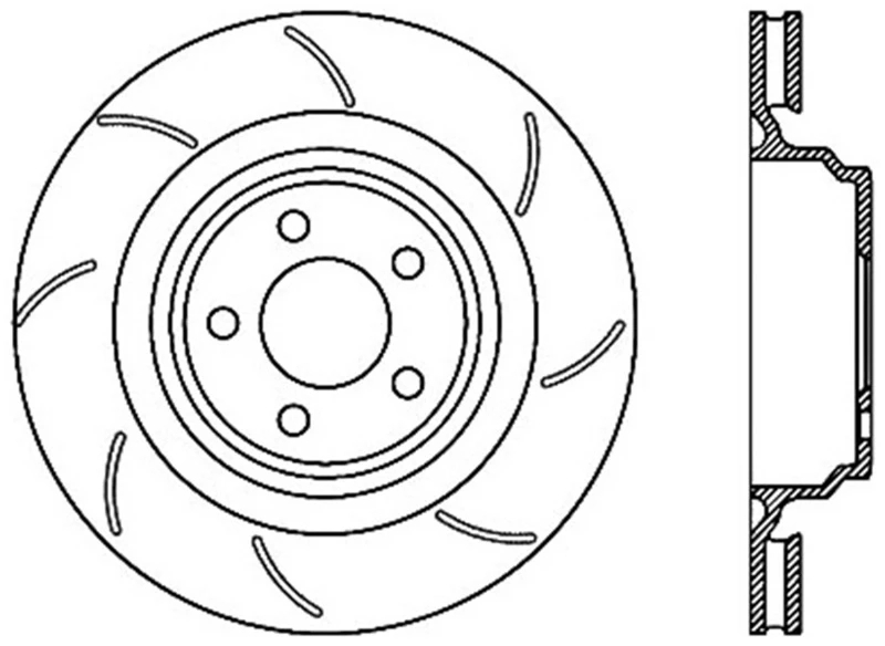 stoptech_126.63064CSL-679501963d37f StopTech 08-17 Dodge Challenger Cryo Slotted Rear Right Sport Brake Rotor