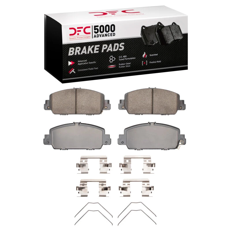DFC 14-17 Honda Accord Sedan Front 5000 Advanced Ceramic Brake Pads and Hardware Kit
