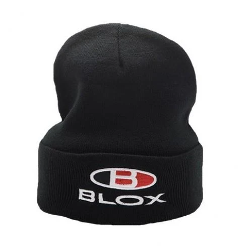 BLOX Racing Classic Beanie - Black mit Stacked Logo