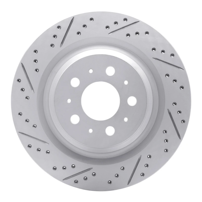 DFC 17-25 Tesla Model Y Rear Left Drilled & Slotted Geoperformance Rotor