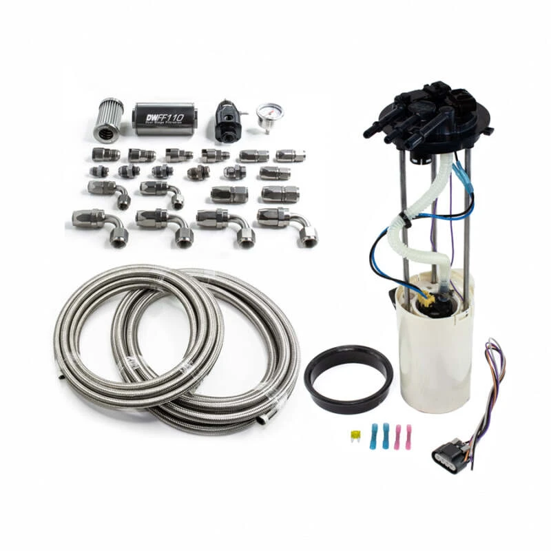 DeatschWerks 1999-2004 GM LKW DW400 Pumpenmodul mit CPE Kraftstoffleitungen