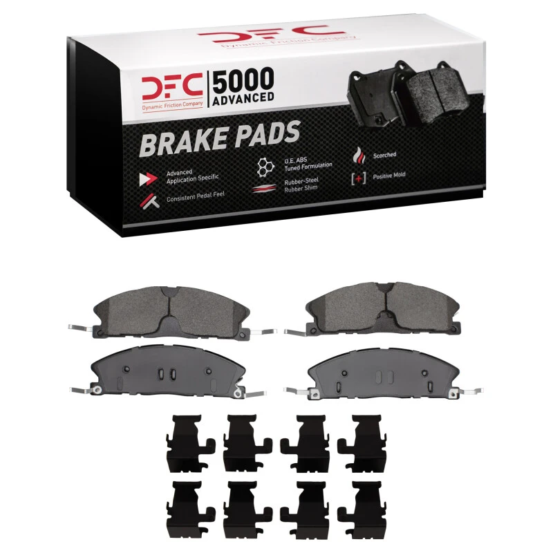 DFC 13-19 Ford Flex Front 5000 Advanced Ceramic Brake Pads and Hardware Kit