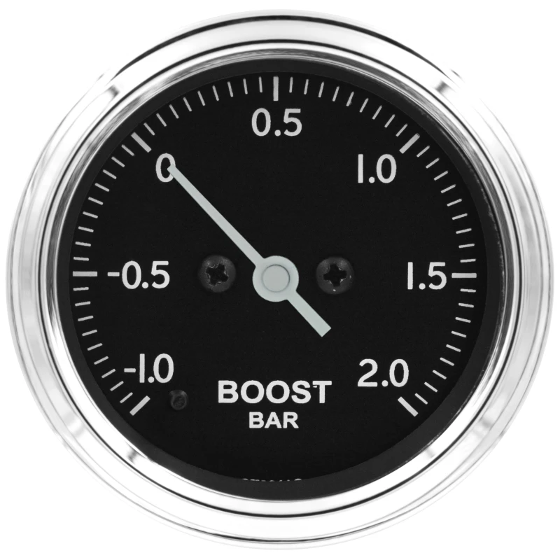 Autometer Stack 52mm -1 to +2 Bar (Incl T-Fitting) Pro Stepper Motor Boost Pressure Gauge - Classic