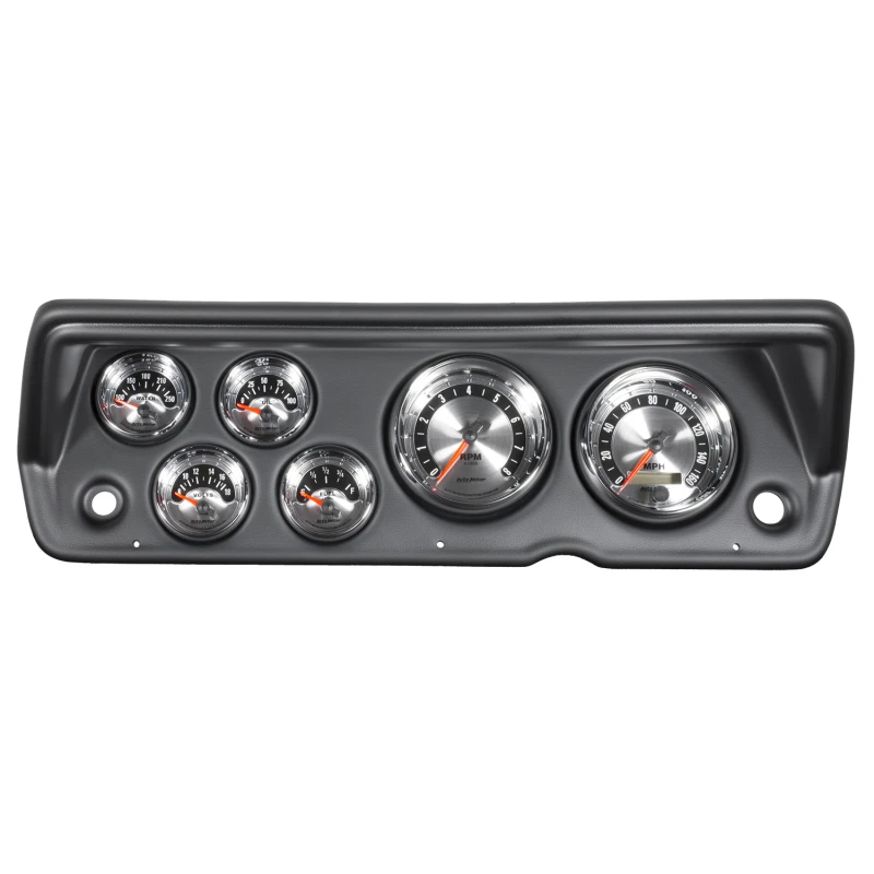 Autometer American Muscle Anzeige-Kit 6-teilig für Abody/Duster/Demon/Dart 70-76 Tach/Mph/Kraftstoff/Öldruck/Wassertemp/Volt