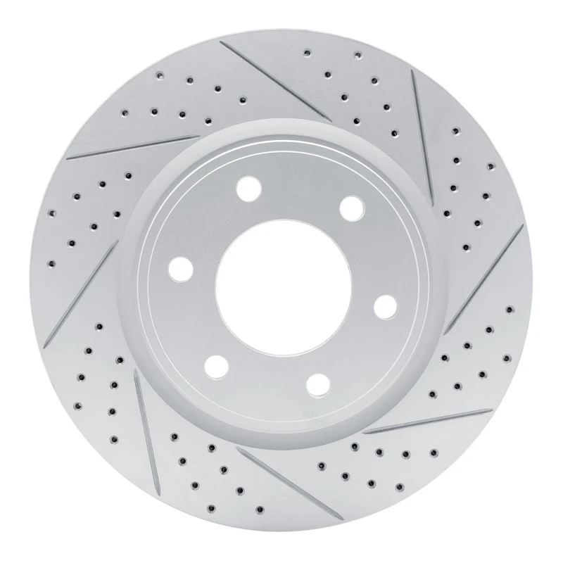 DFC 07-24 Infiniti Qx56 Front Right Drilled & Slotted Geoperformance Rotor