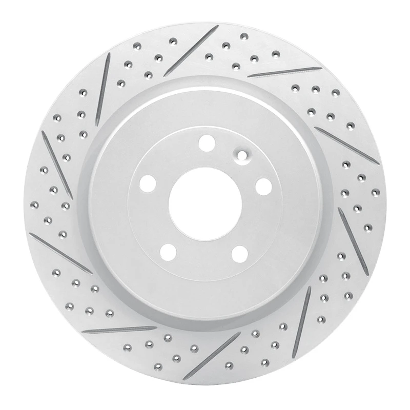 DFC 13-19 Ford Explorer Rear Left Drilled & Slotted Geoperformance Rotor