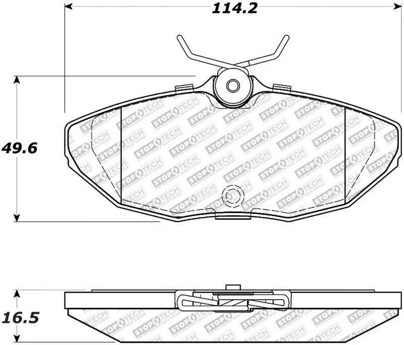 stoptech_305.08060-6794e27a36722 StopTech Street Select Brake Pads Rear - 00-06 Lincoln LS