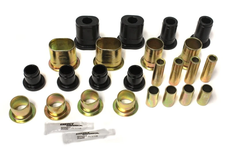 Energy Suspension Universal Schwarzes Vorderes Kontrollarm-Gelenklager-Set - Komplett-Set