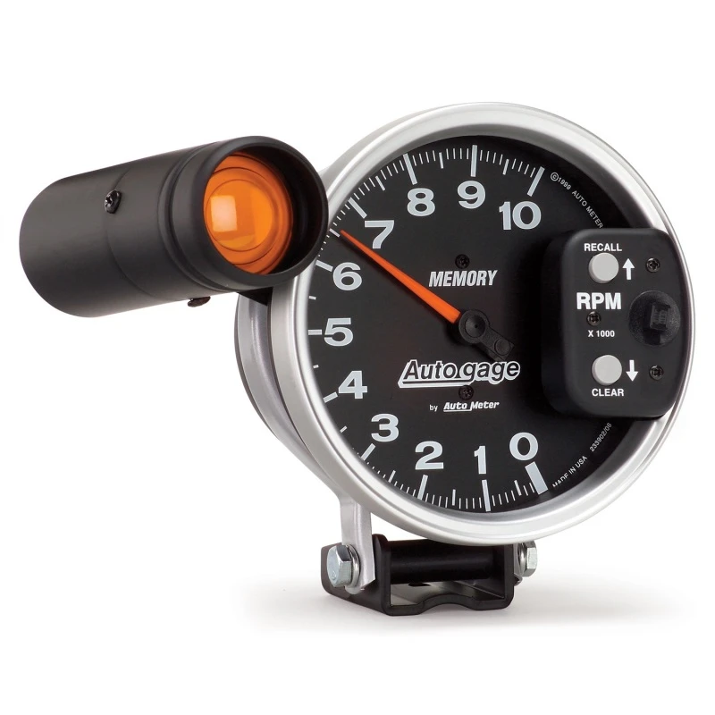 Autometer 5-Zoll-10K-RPM-Tachometer mit Monster-Shift-Lite- und Memory-Pedestal