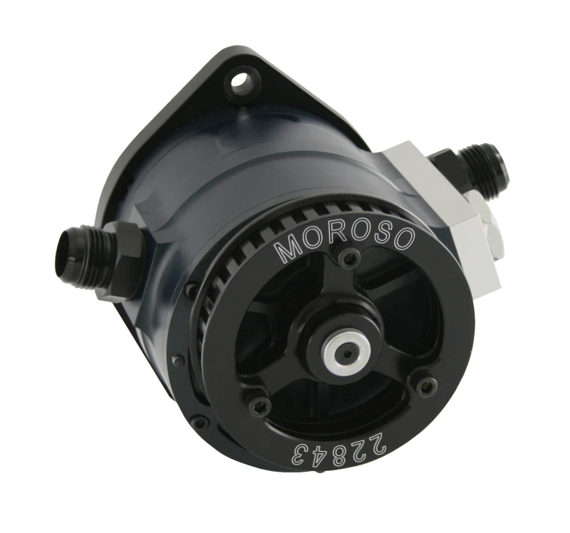 Moroso Large Style 4 Vane Vacuum Pump with Adjustable Mounting Bracket