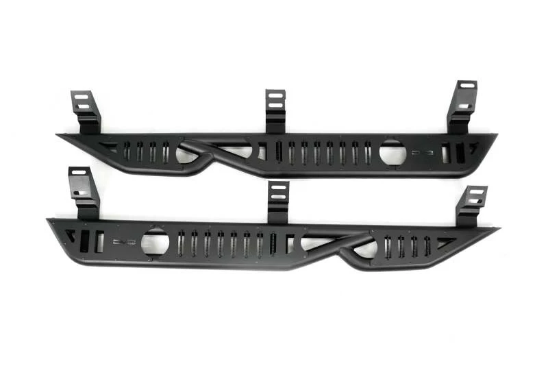 DV8 Offroad 24-25 Toyota Land Cruiser OE Plus Side Steps - Black Steel